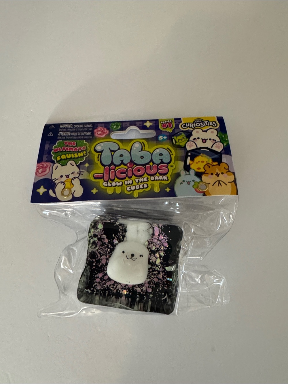 Tabalicious Glow-in-the-Dark Cube Toy - Black & White